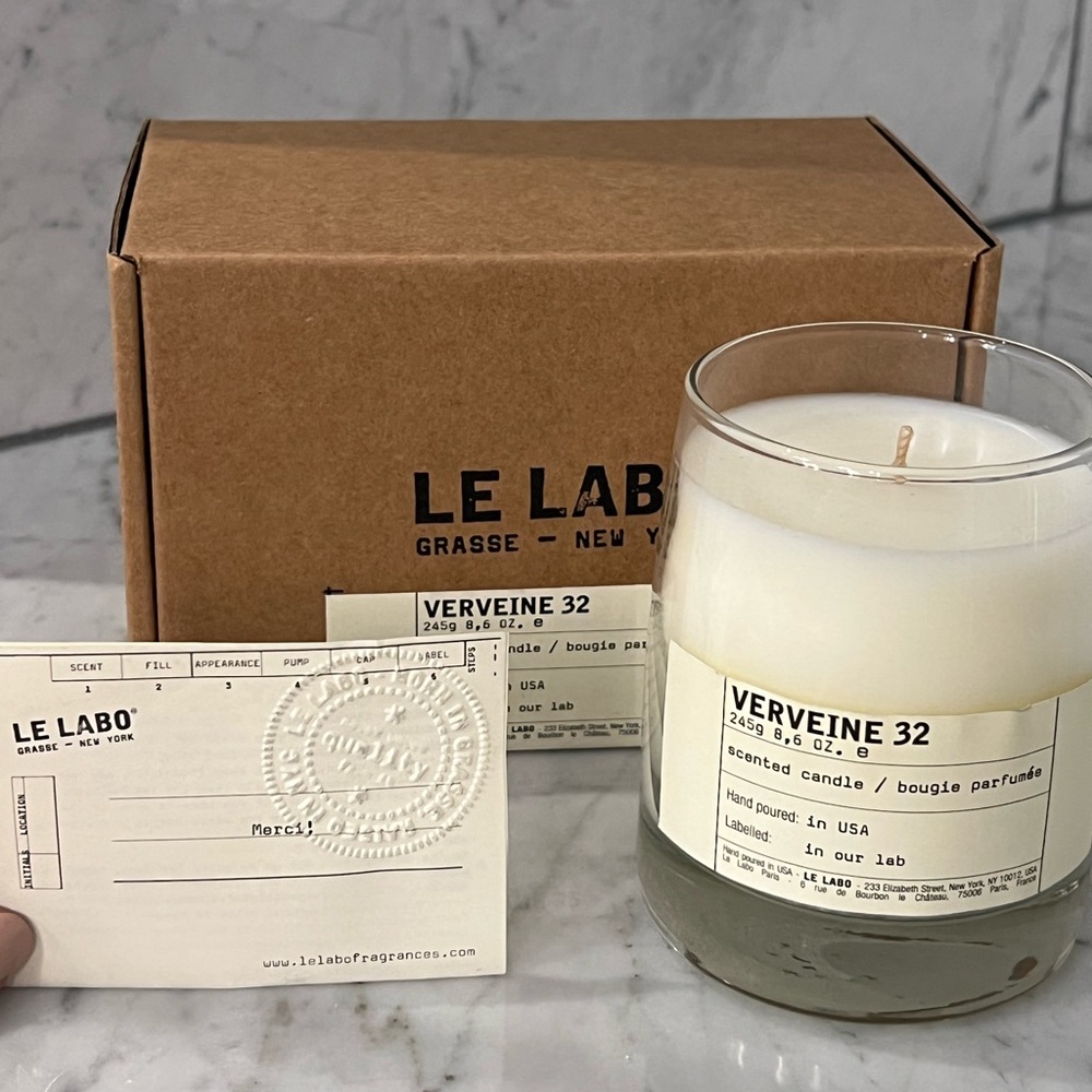 NEW! Le Labo Verveine 32 candle, comes with box, authenticity card and tissue.
